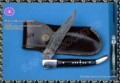 Damascus Laguiole Knife with Buffalo Horn Handle