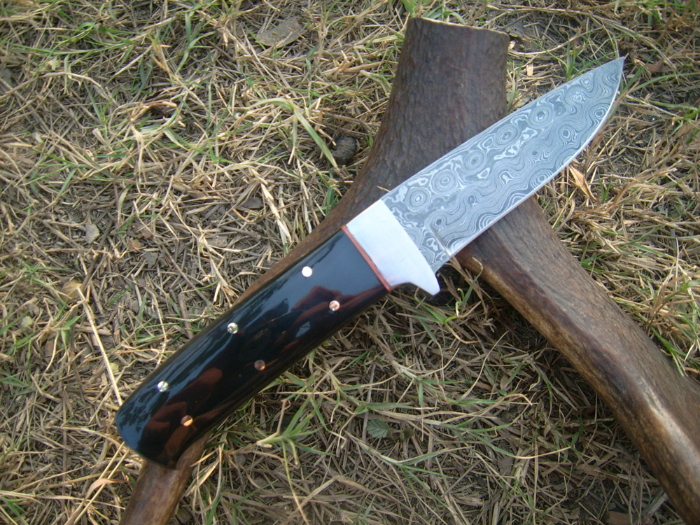 Forged Damascus Hunting Knife